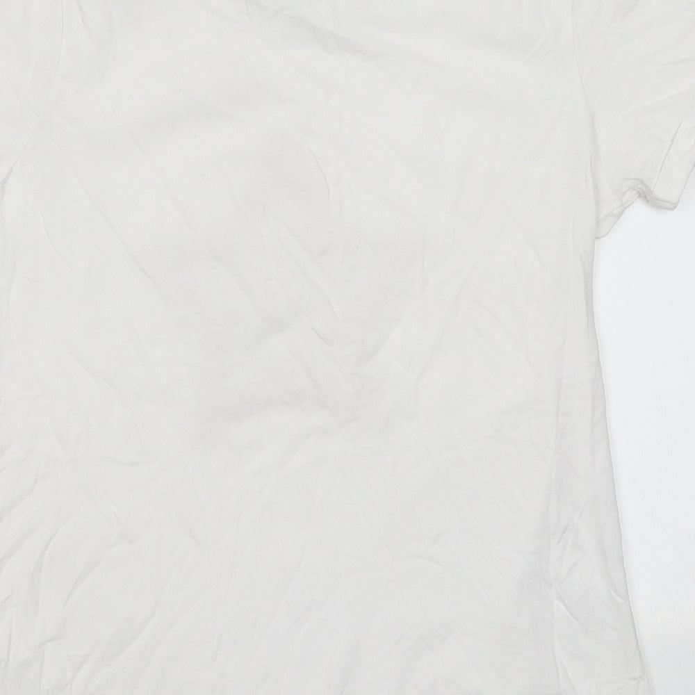 Womens UK Size 10 Paramour White Basic T-Shirt