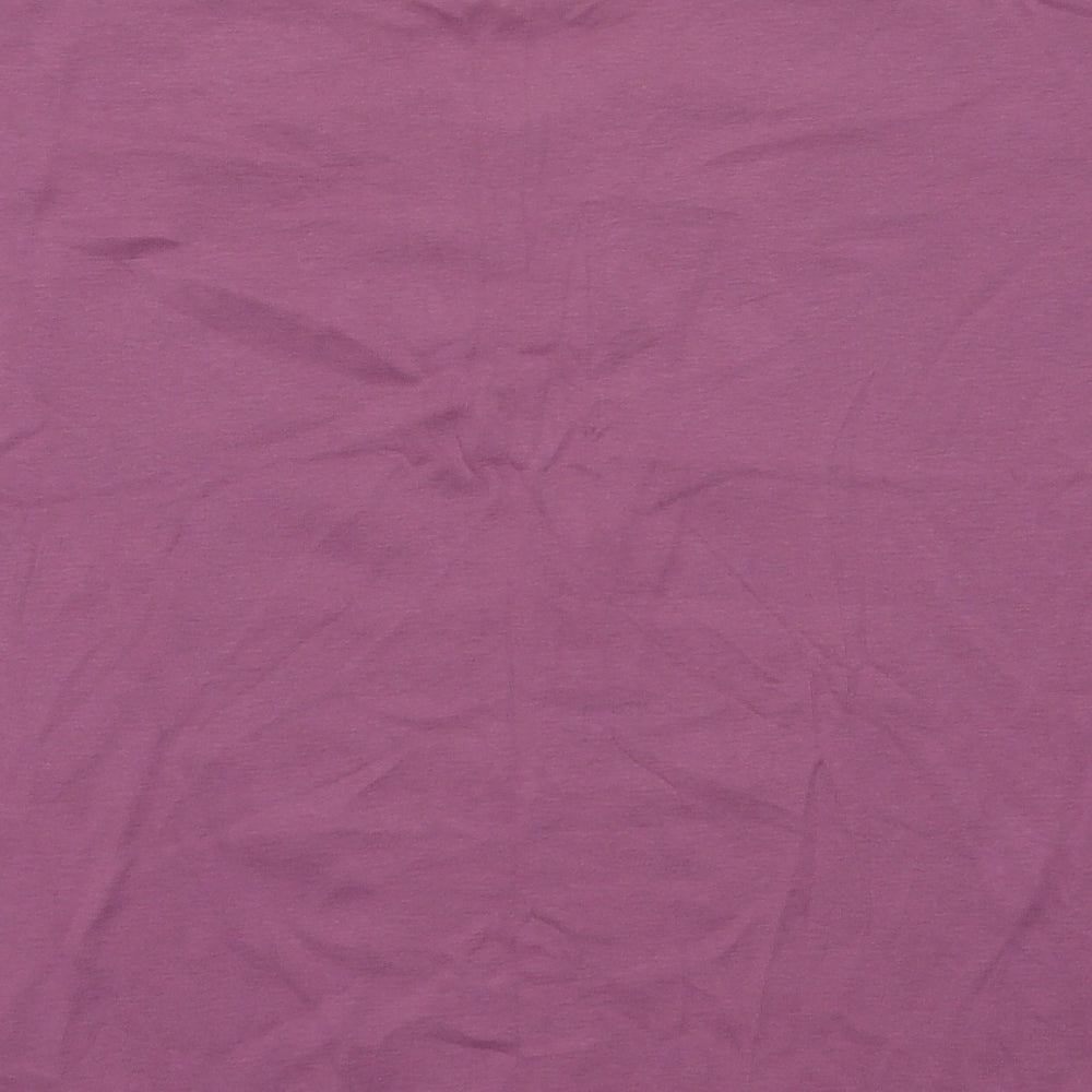 Tay Berry Womens Purple Fair Isle Cotton Basic T-Shirt Size 2XL V-Neck