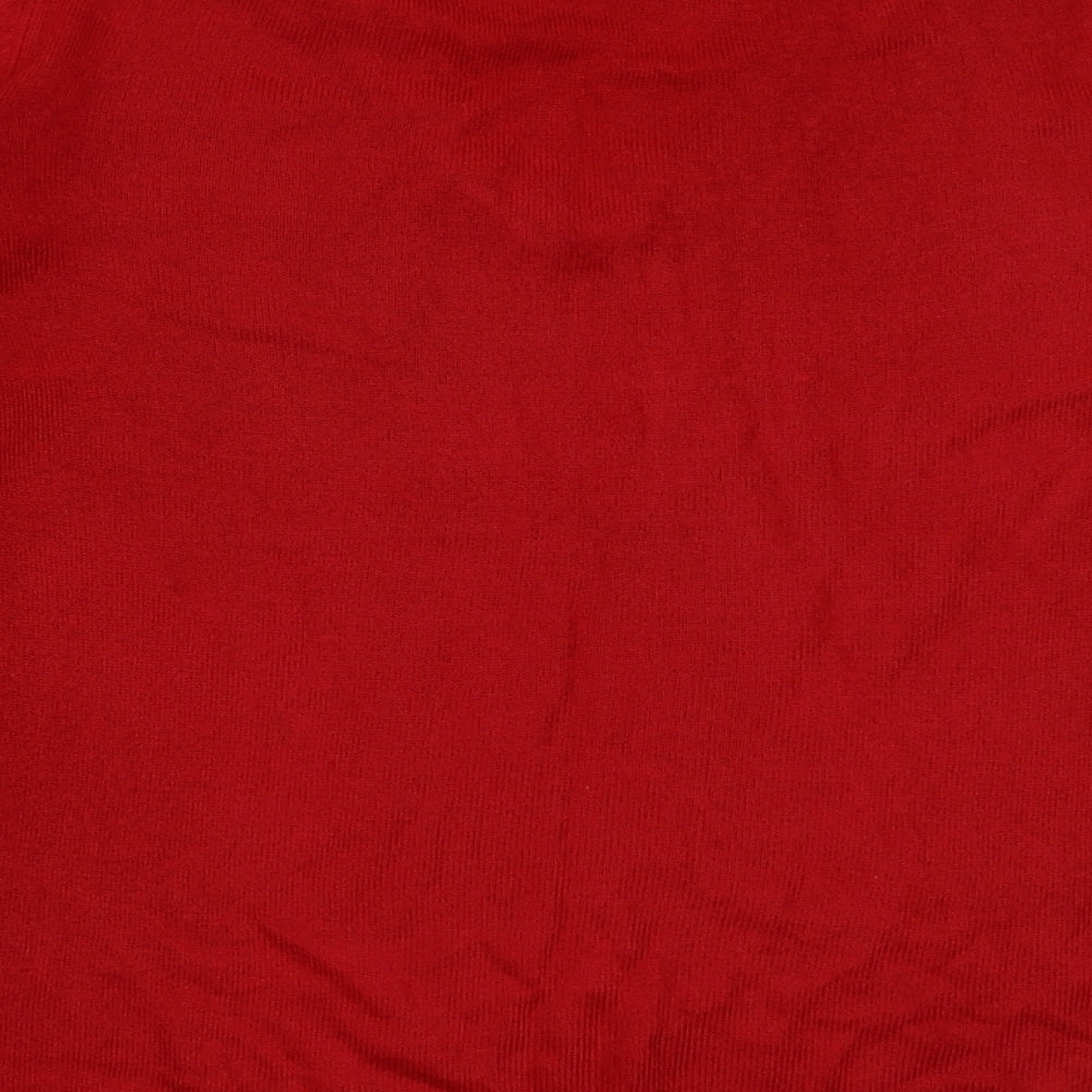 Womens UK Size 12 Marks and Spencer Red Pullover Sweatshirt