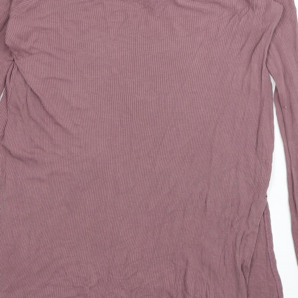 Womens UK Size 10 ASOS Purple Basic T-Shirt