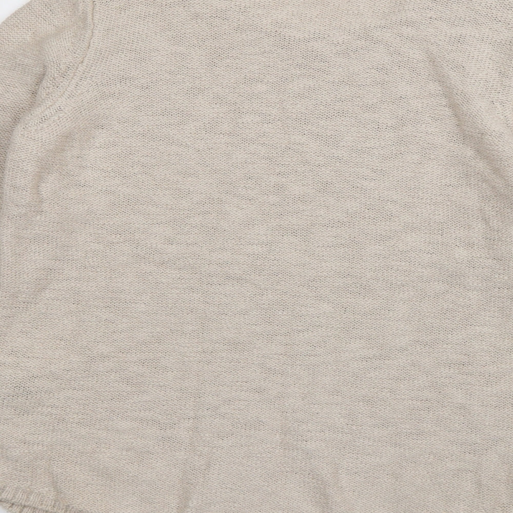 Womens UK Size 12 Per Una Beige Pullover Jumper
