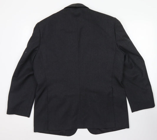 Greenwoods Classic Mens Grey Wool Jacket Blazer Size 42