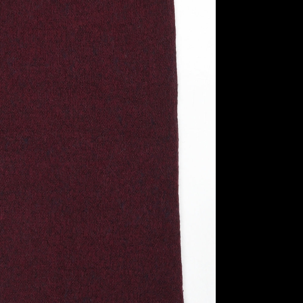 F&F Womens Purple Acrylic Tank Dress Size 10 Mock Neck