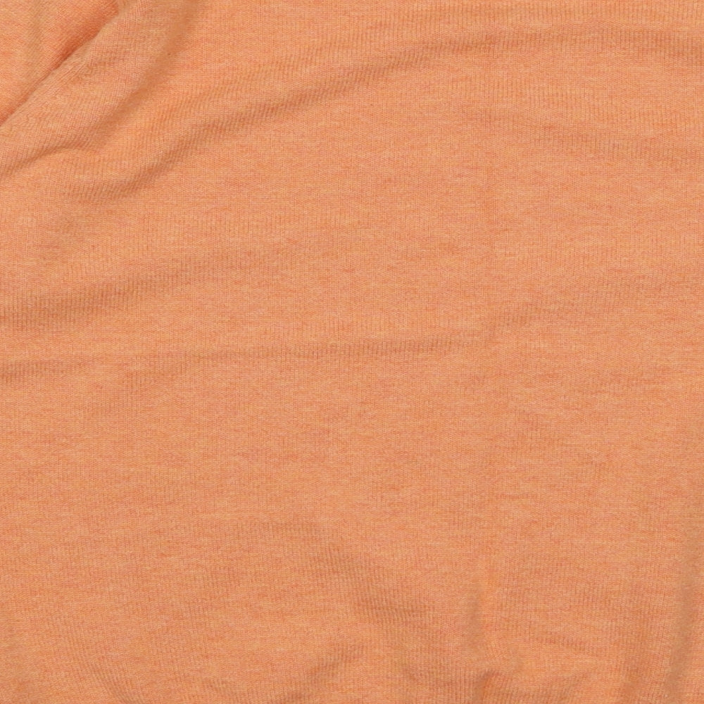 Morley Mens Orange Crew Neck Cotton Pullover Jumper Size S