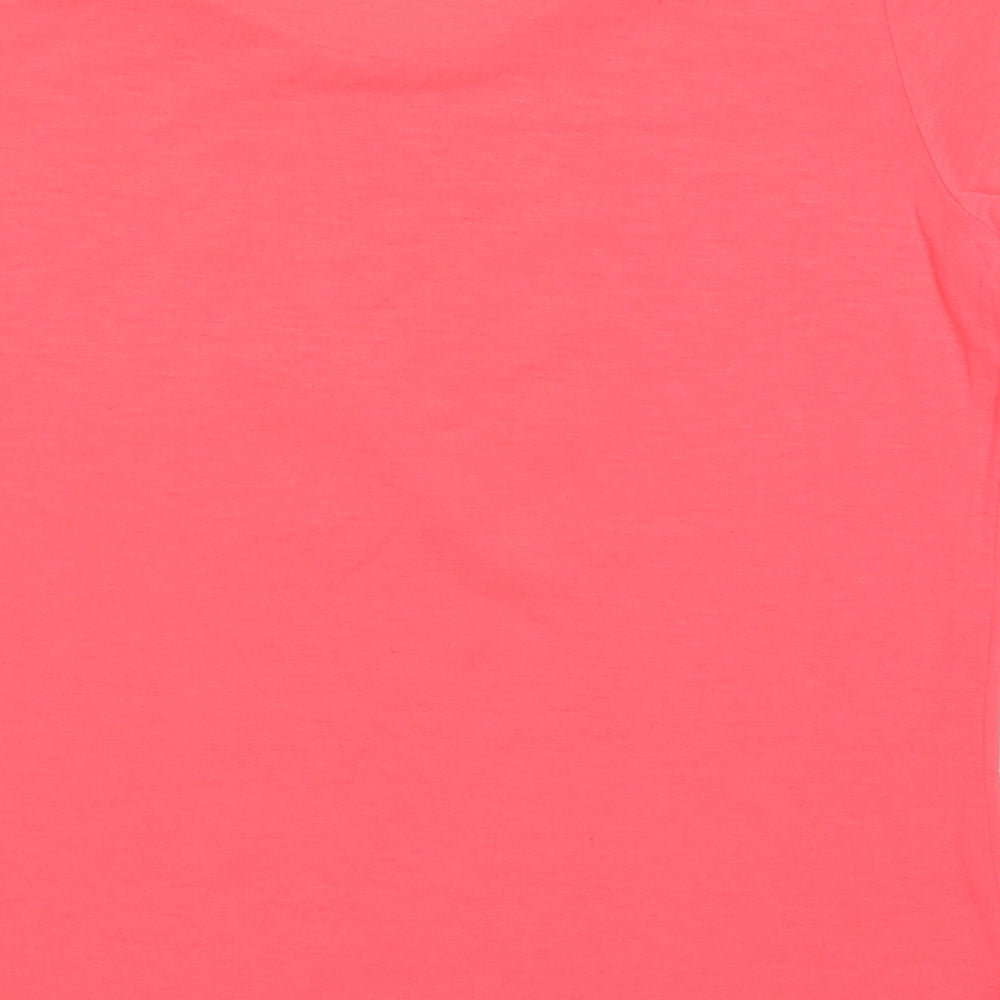 Womens UK Size S Preworn Pink Basic T-Shirt