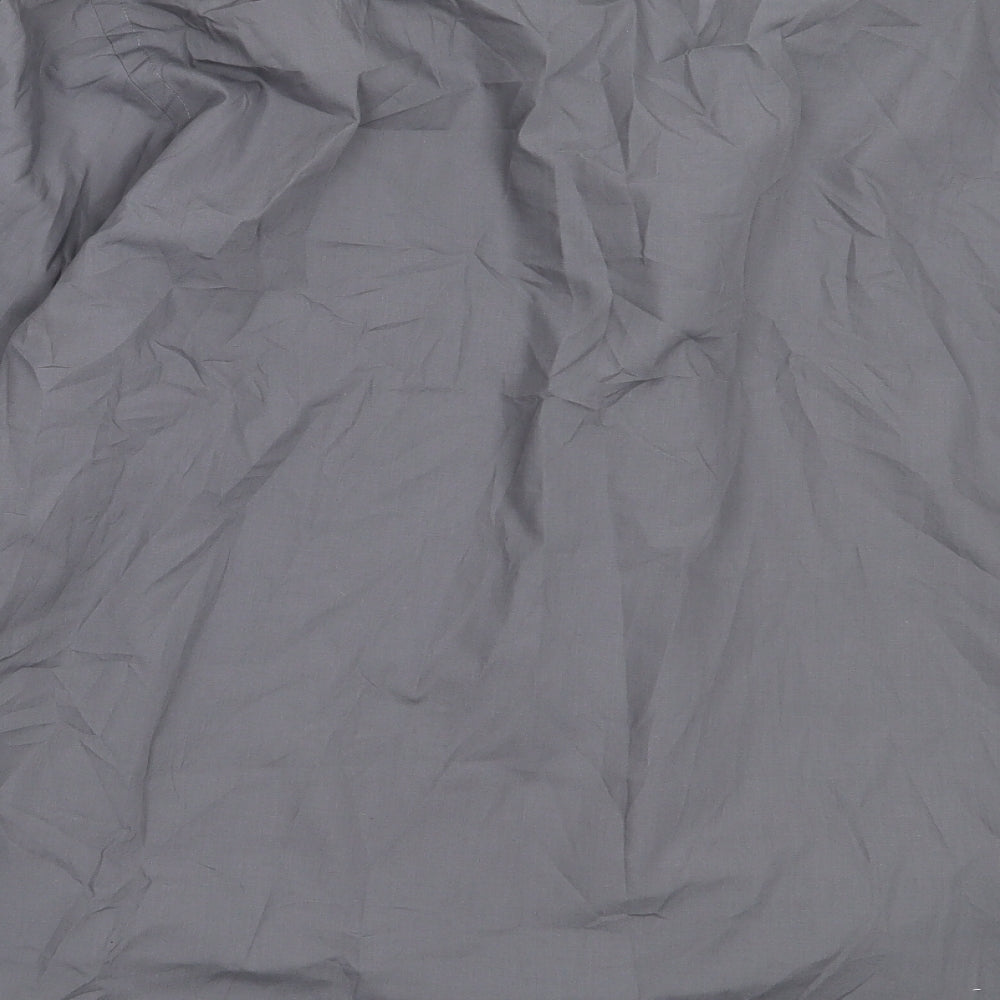 Taylor & Wright Mens Grey Cotton Button-Up Size 17 Collared