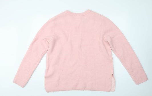 Womens UK Size M H&M Pink Pullover Jumper