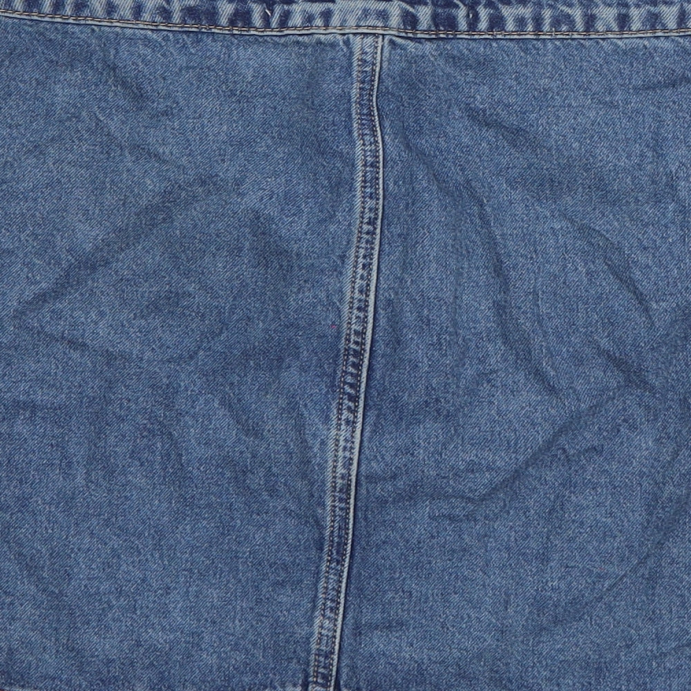 Womens UK Size 10 Denim & Co. A-Line Denim Skirt