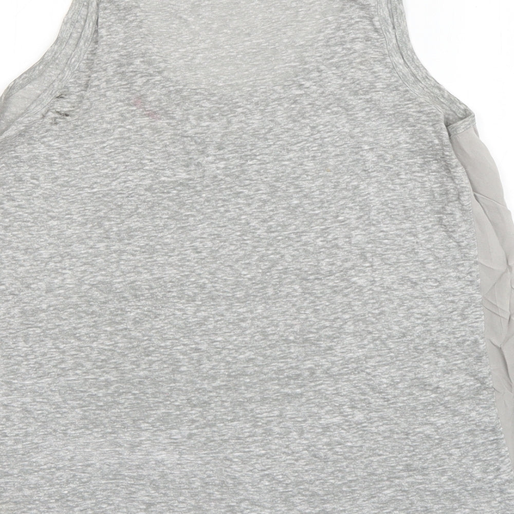 Womens UK Size S Gap Grey Basic Tank