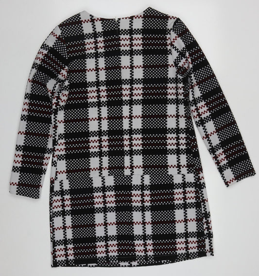 Atmosphere Womens Multicoloured Check Polyester Shift Size 14 Round Neck Pullover