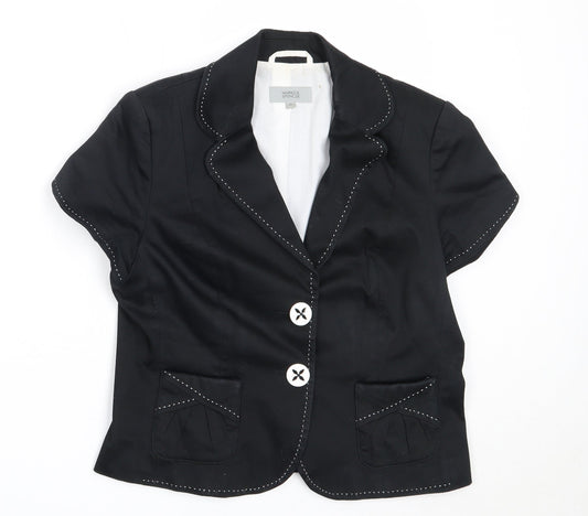 Womens UK Size 14 Marks and Spencer Black Jacket