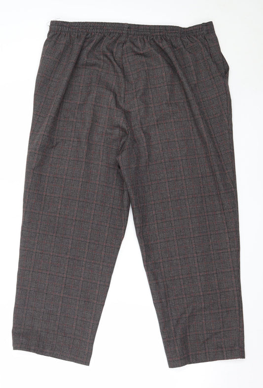 BM Womens Grey Polyester Capri Trousers Size 18 L24.5 in Regular