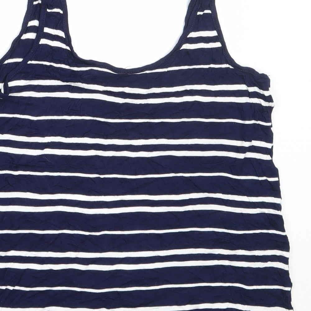 Womens UK Size 12 Warehouse Blue Basic Tank