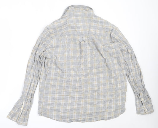 Mens UK Size L Hammond & Co Grey Button-Up Long Sleeve Casual Shirt