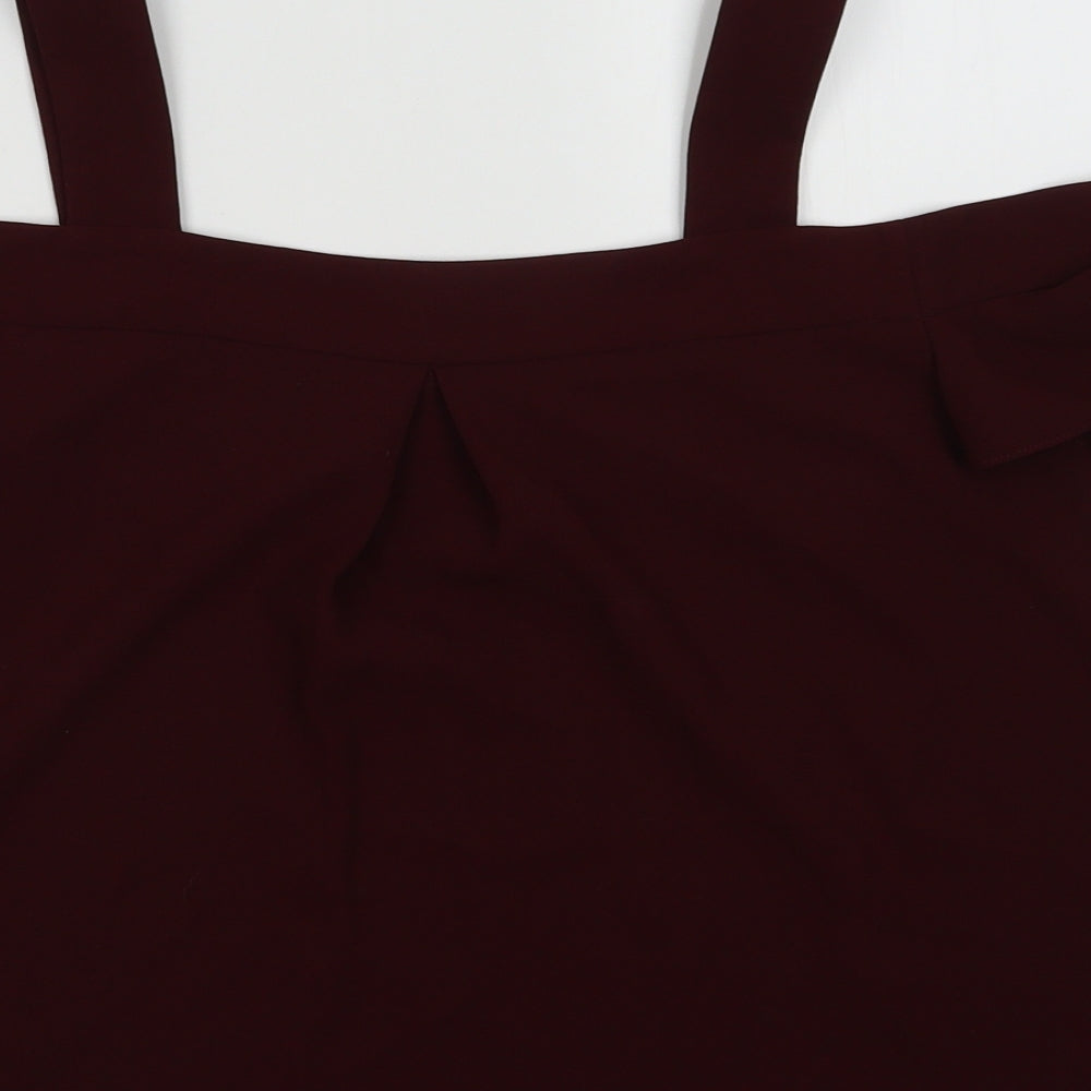 Womens UK Size 10 Topshop Purple Basic Tank