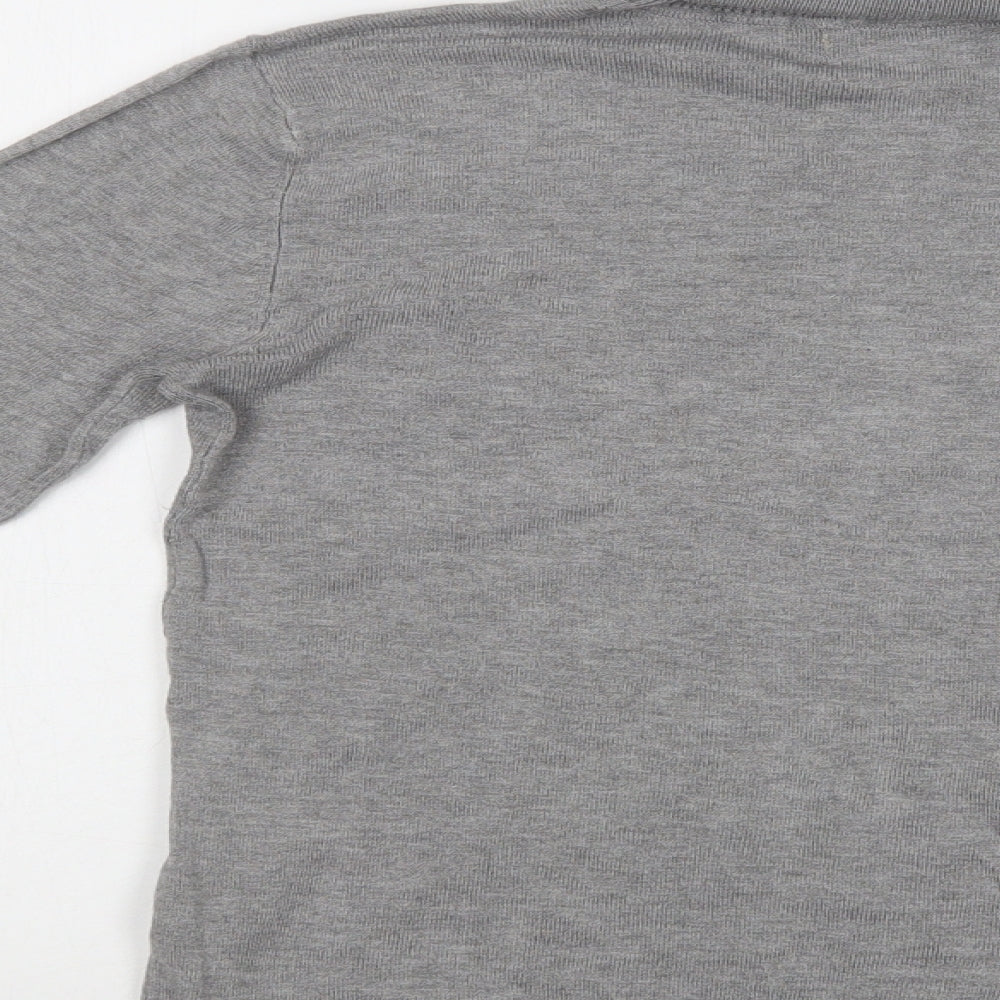 Womens UK Size L Pull & Bear Grey Pullover Jumper