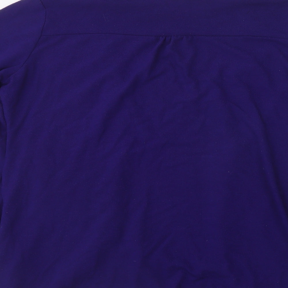 Womens UK Size L Preworn Purple Cardigan Jumper