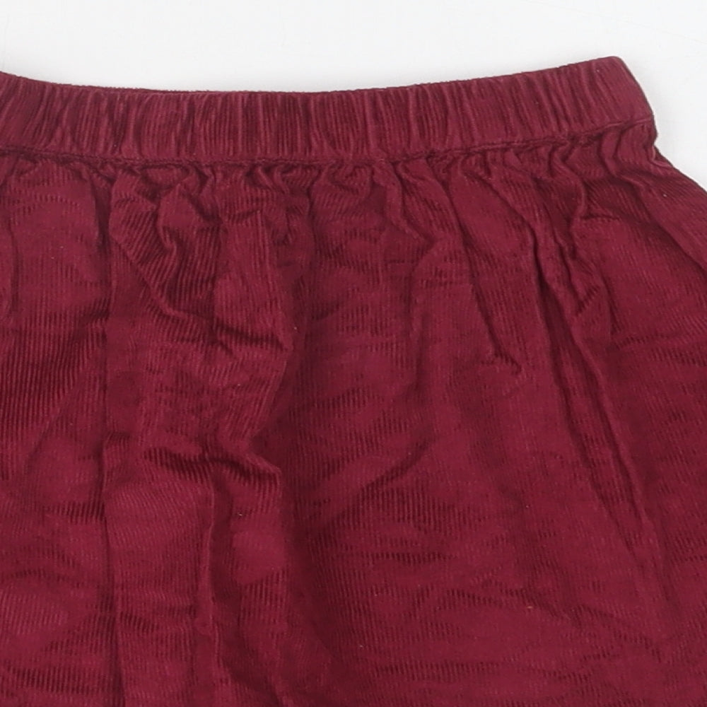 George Girls Purple Cotton Skater Skirt Size 3-4 Years Regular