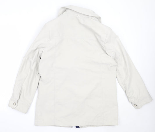 Womens UK Size 12 EWM Beige Overcoat
