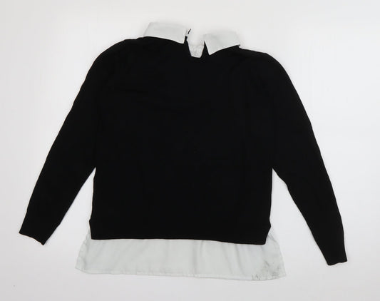 Womens UK Size 10 Dorothy Perkins Black Pullover Jumper