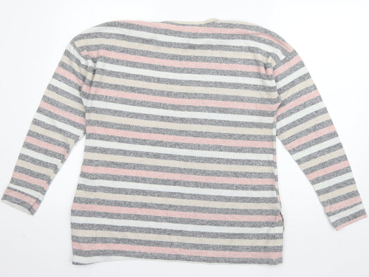 Womens UK Size 14 Peacocks Grey Pullover Jumper