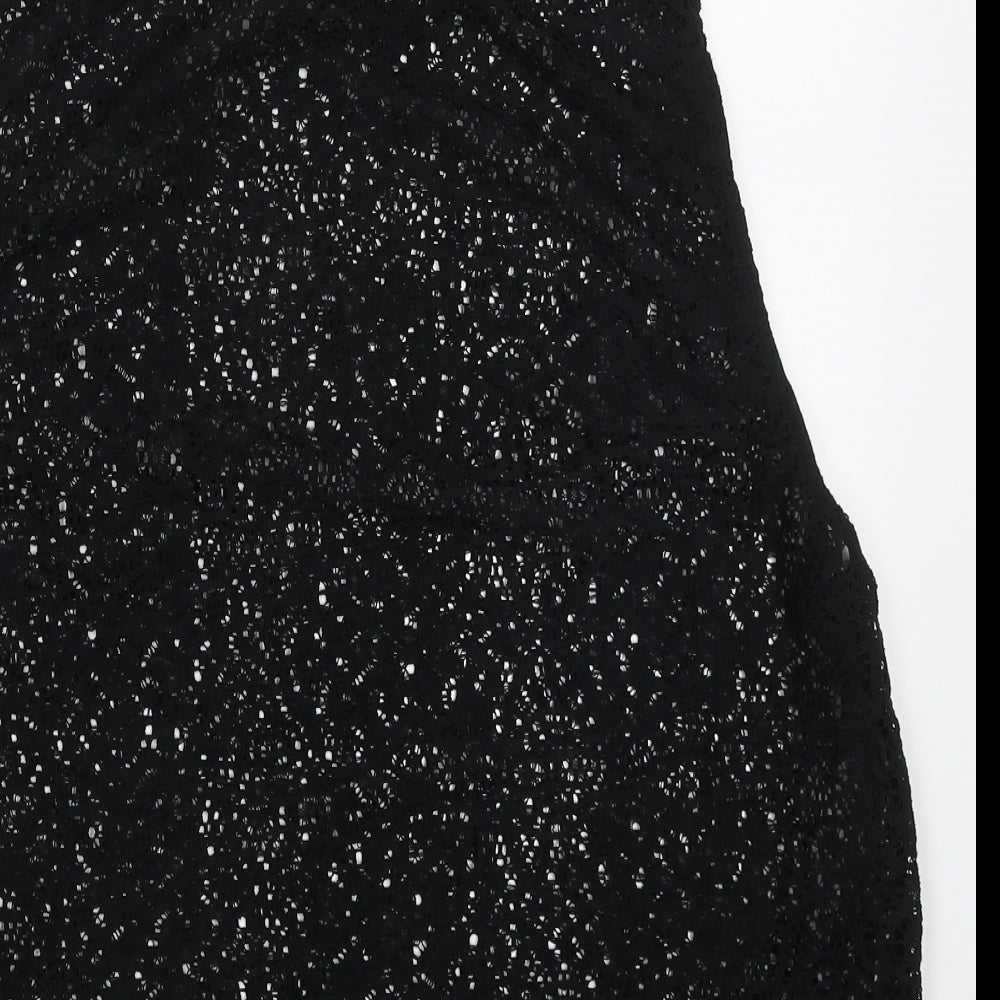 Womens UK Size M Atmosphere Black Basic Tank