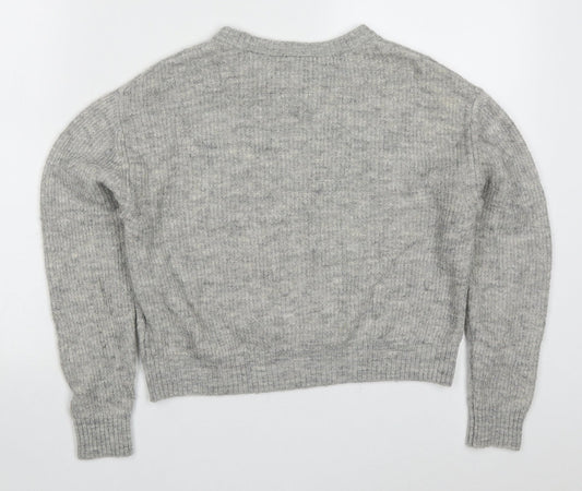 Womens UK Size XS H&M Grey Pullover Jumper