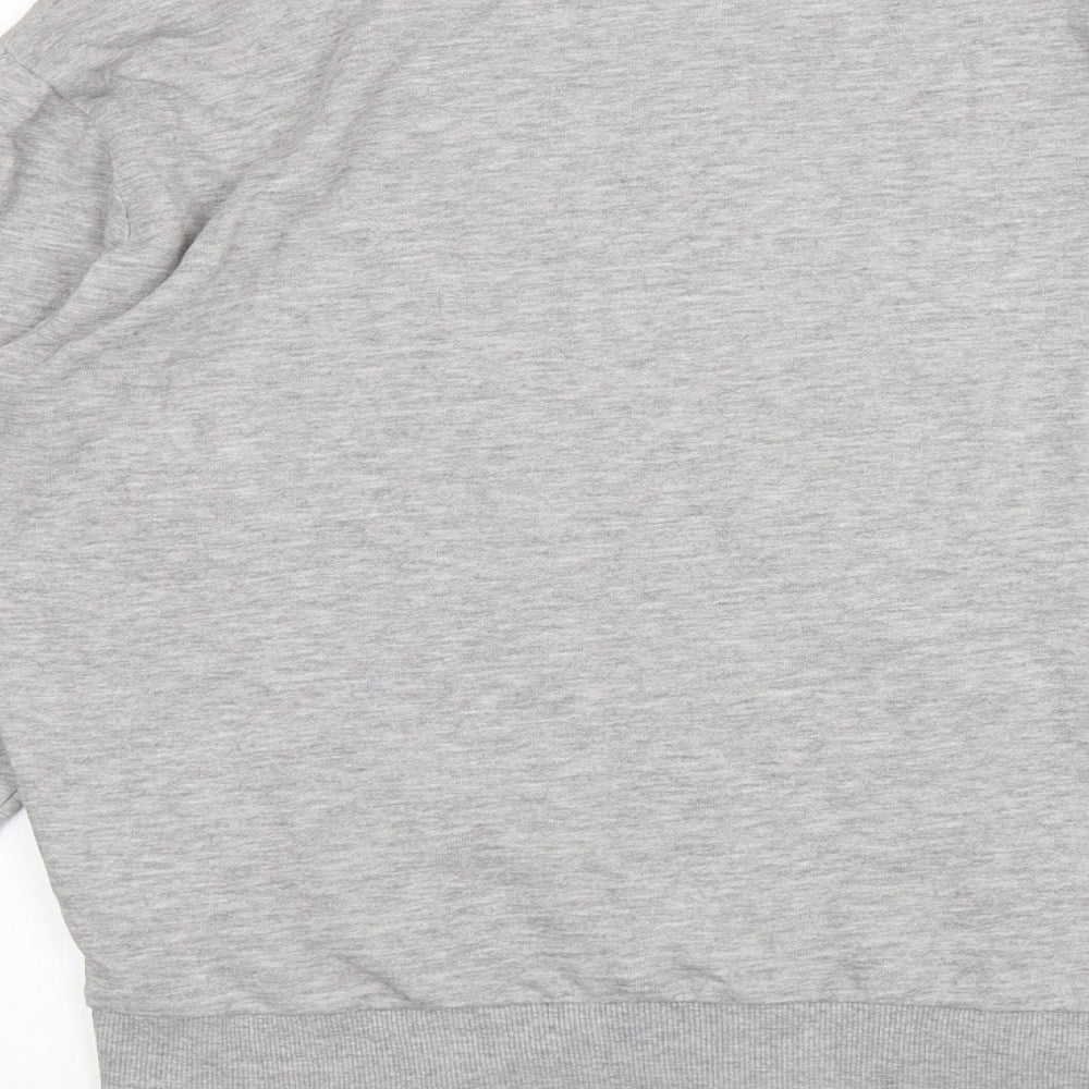 H&M Womens Grey Cotton Pullover Sweatshirt Size M
