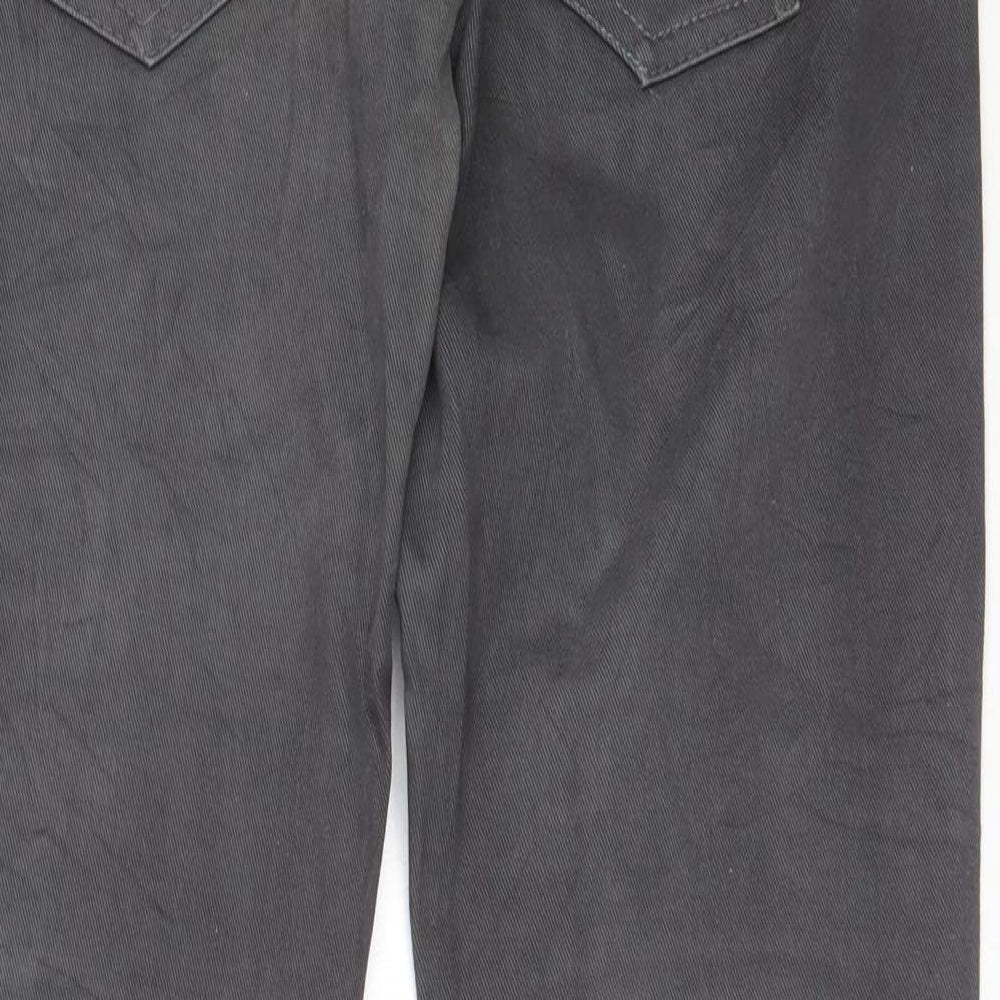 Womens UK Size M Preworn Regular Fit Grey Trousers