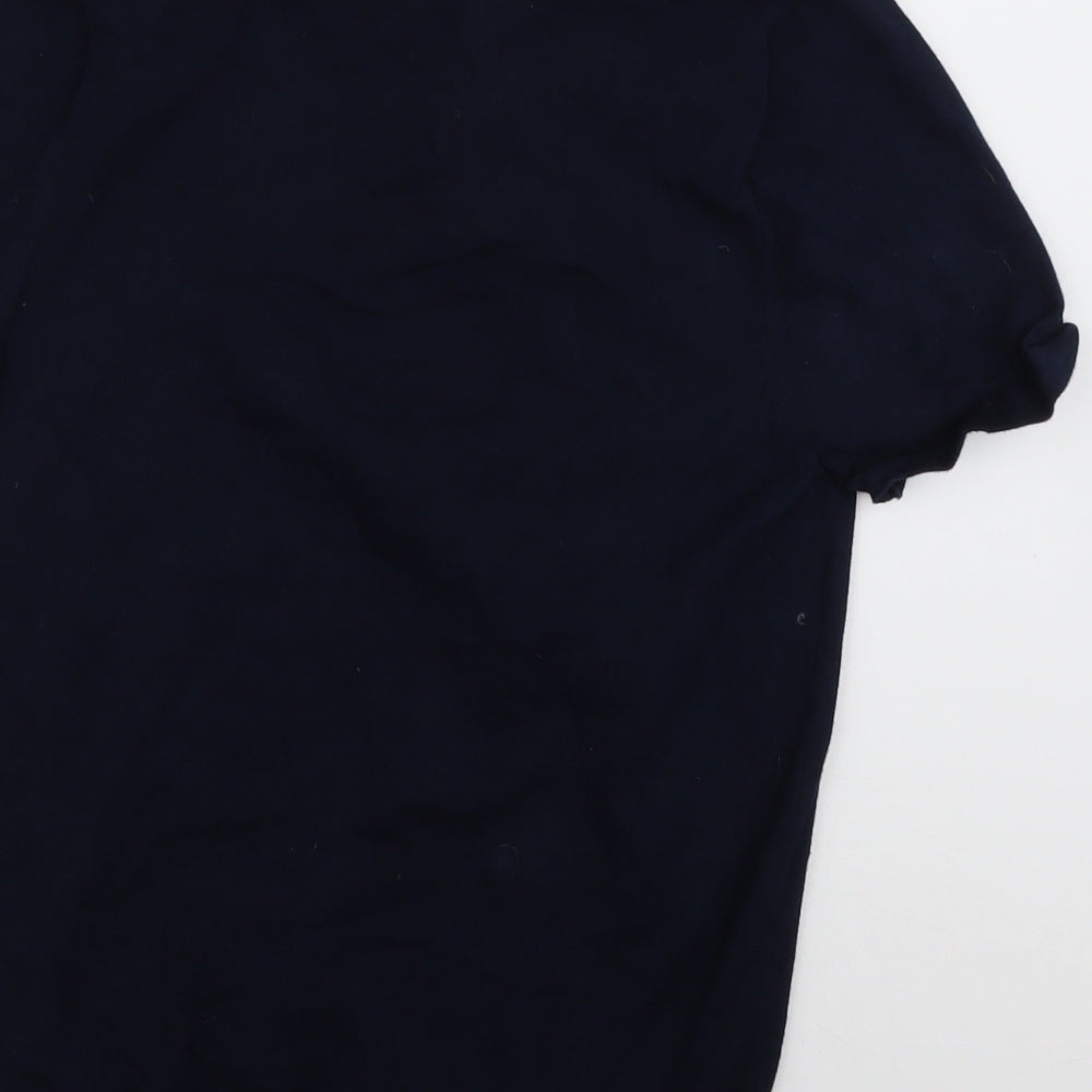 NEXT Mens Blue Cotton Polo Size XS Collared Button