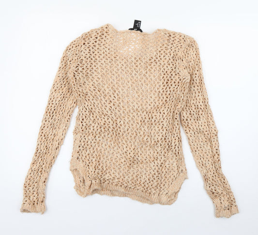 Womens UK Size XS H&M Orange Pullover Jumper