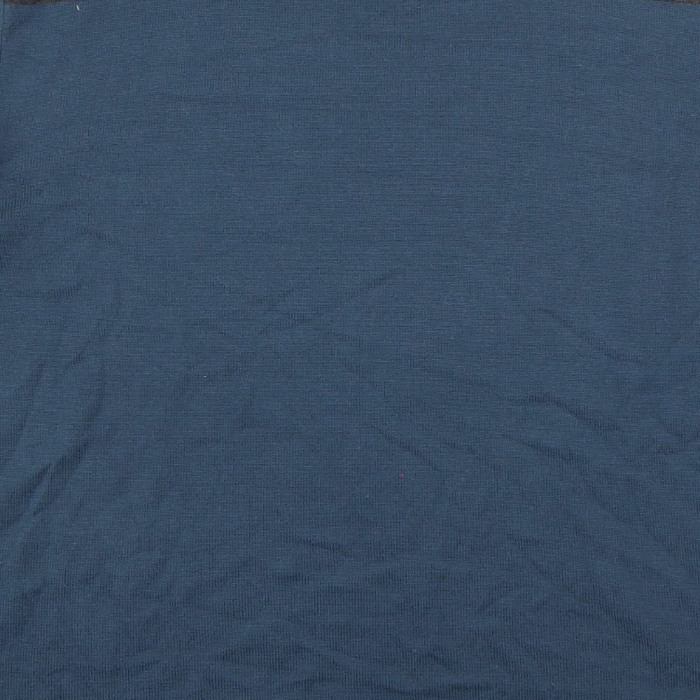 Steel & Jelly Mens Blue Round Neck Cotton Pullover Jumper Size M