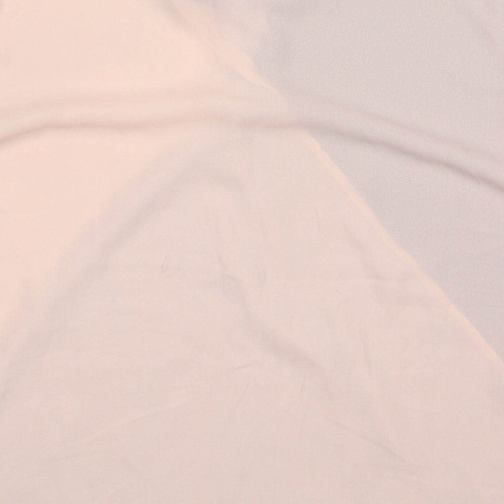 F&F Womens Multicoloured Colourblock Polyester Basic Blouse Size 12 Round Neck