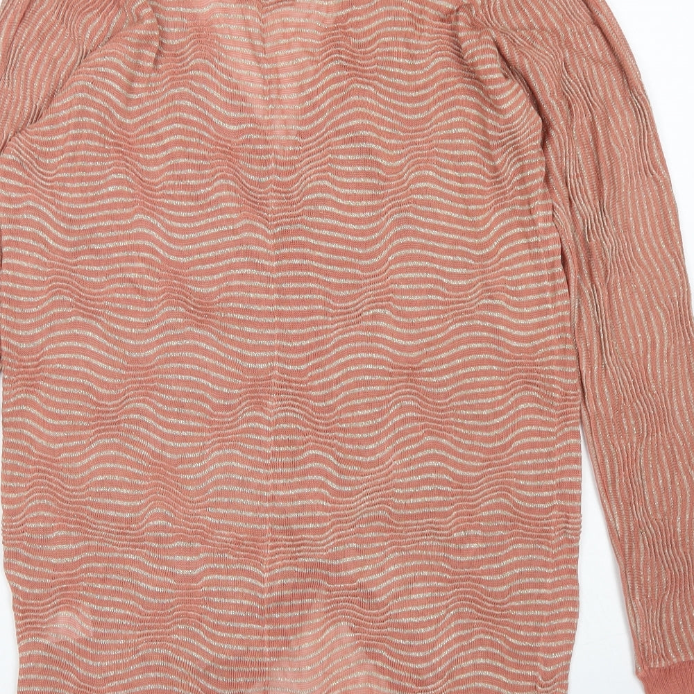 Womens UK Size XS H by Halston Pink Cardigan Jumper