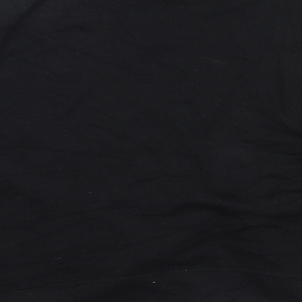 BHS Womens Black Round Neck Viscose Cardigan Jumper Size L
