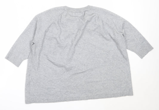 Womens UK Size M Vera Moda Grey Pullover Jumper