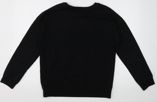 Womens UK Size 10 sainsburys Black Pullover Jumper