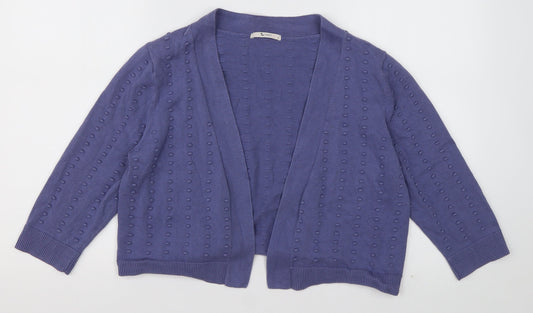 Womens UK Size 12 sainsburys Purple Cardigan Jumper