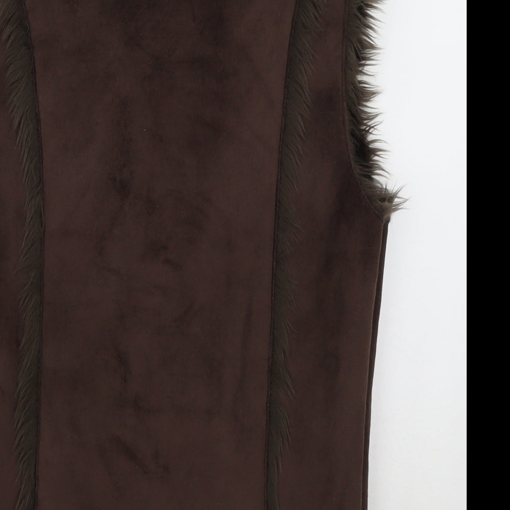 Primark Womens Brown Jacket Size 10 Tie