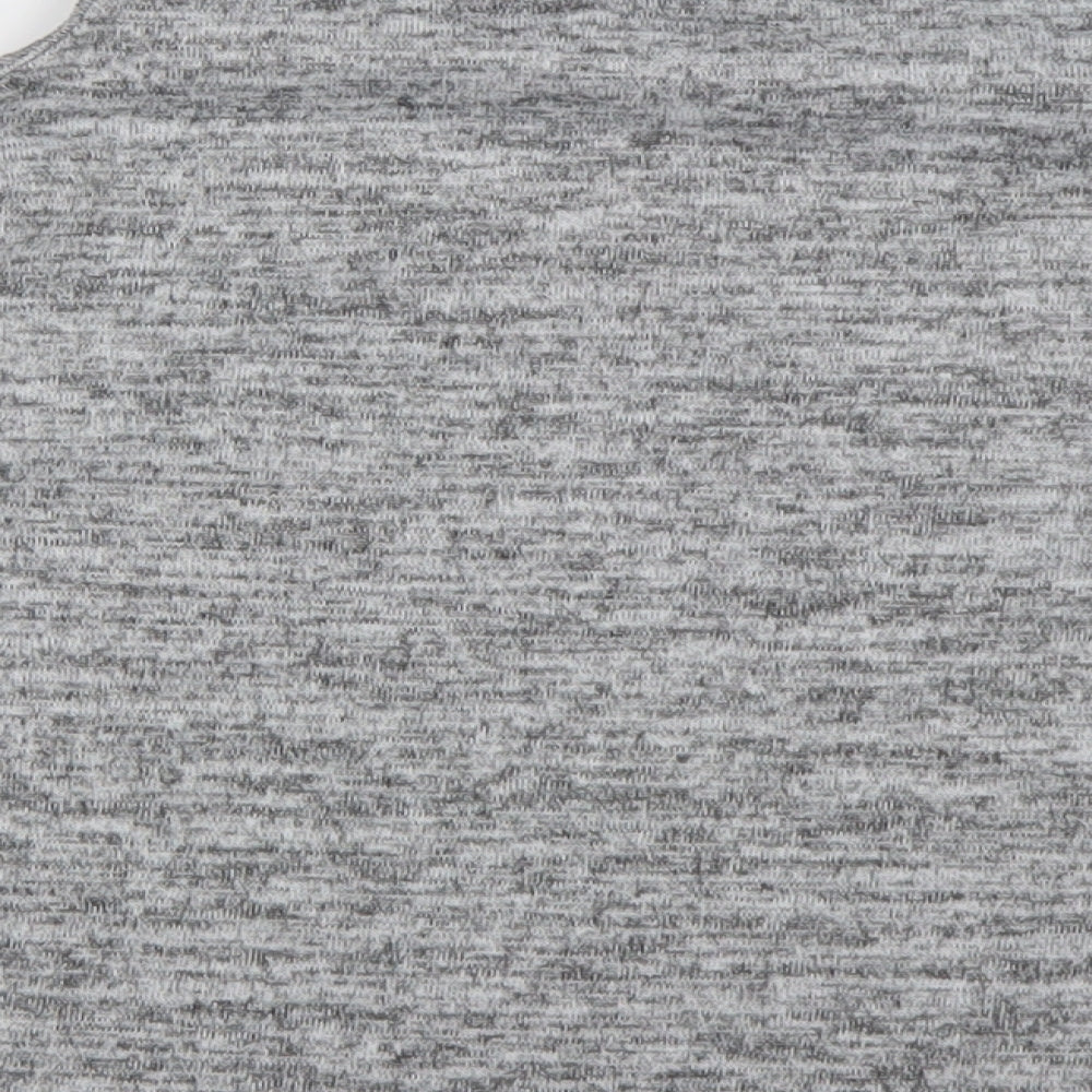 Matalan Girls Grey Polyester Basic Casual Size 14 Years Crew Neck Pullover - Cold shoulder