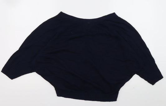 Womens UK Size L Marks and Spencer Blue Cardigan Jumper