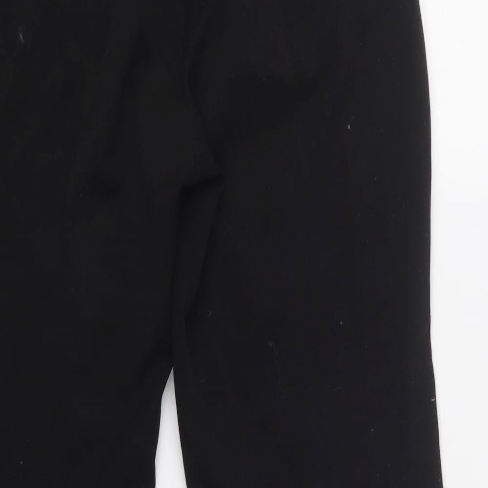 Eva & Claudi Womens Black Polyester Dress Pants Trousers Size 30 L29 in Regular Hook & Loop