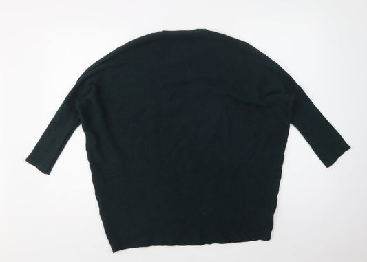 Womens UK Size L Preworn Green Pullover Jumper