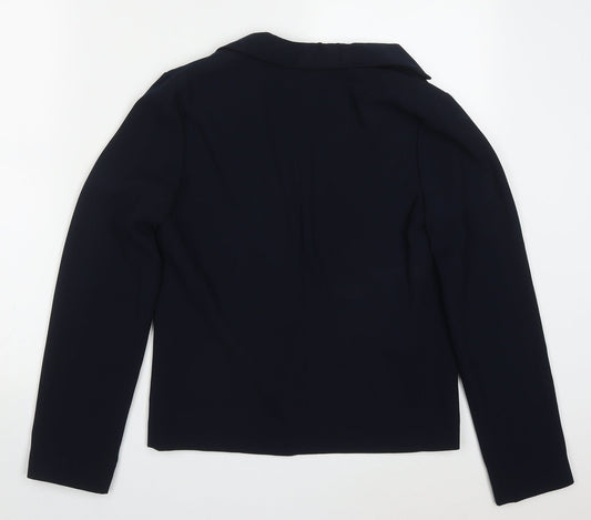 Atmosphere Womens Blue Polyester Jacket Blazer Size 8