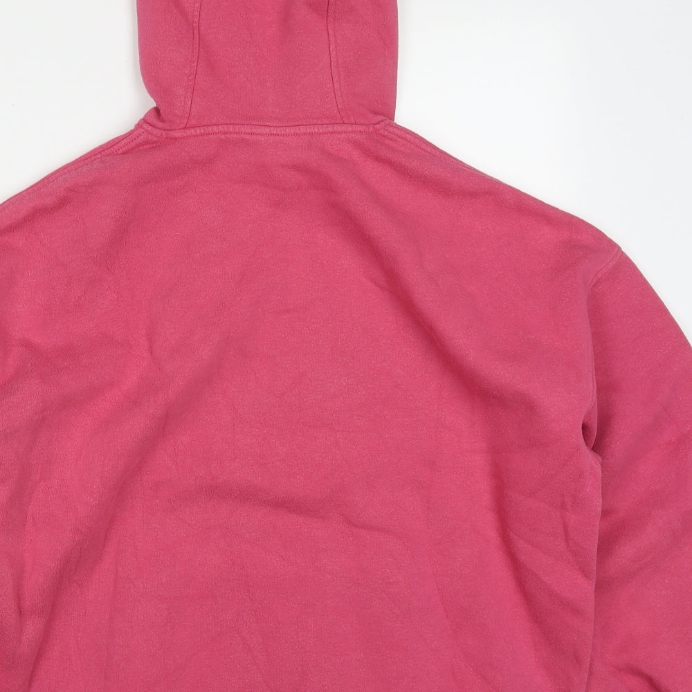 H&M Womens Pink Cotton Pullover Hoodie Size S Pullover