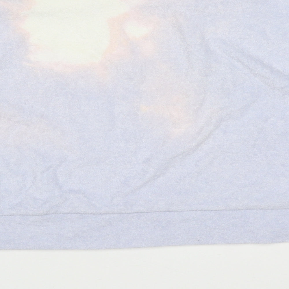 Pep&Co Womens Blue Solid Polyester Top Pyjama Top Size 20 - Je Taime Acid Wash