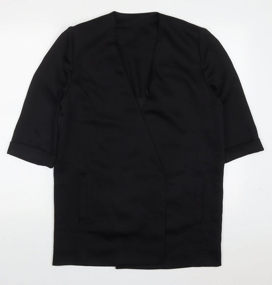 Additional front view of Country Casuals women’s black jacket, size M, button