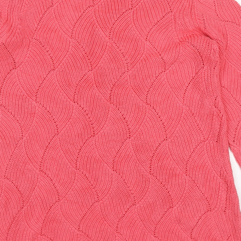 Womens UK Size S Charter Club Pink Pullover Jumper