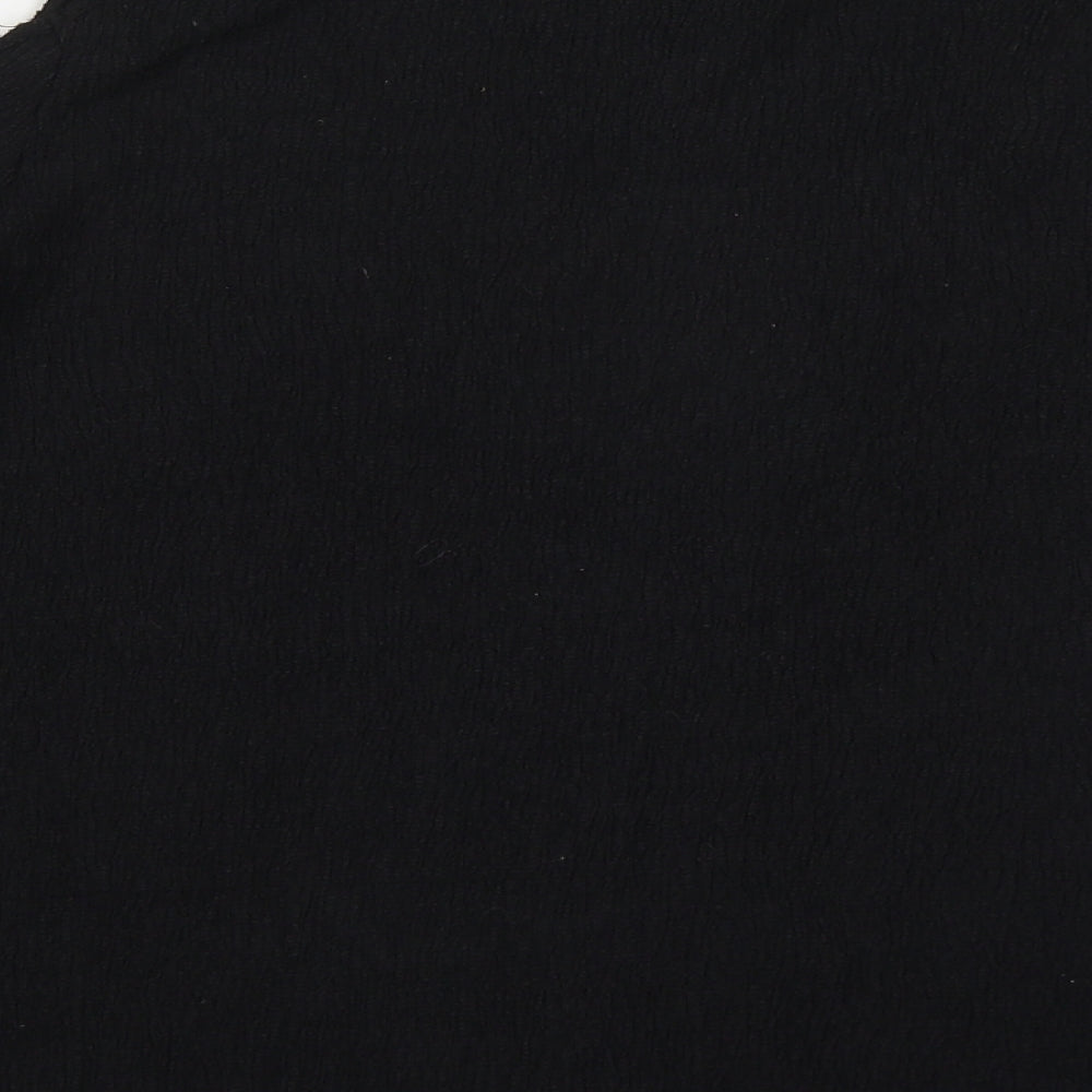 Womens UK Size M H&M Black Basic T-Shirt