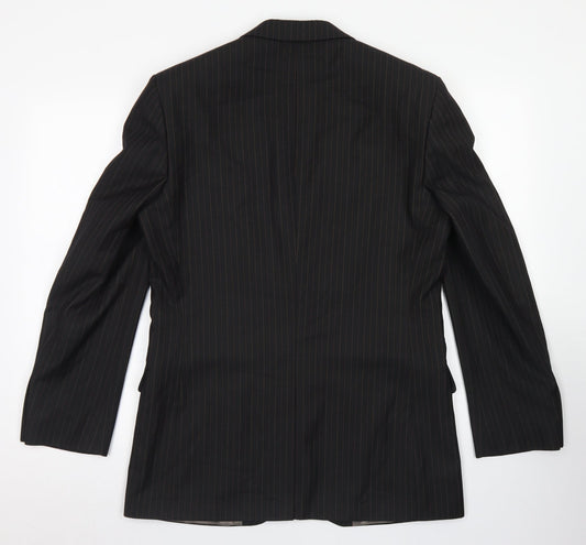 Mens UK Size 38 Limehaus Regular Black Suit Jacket